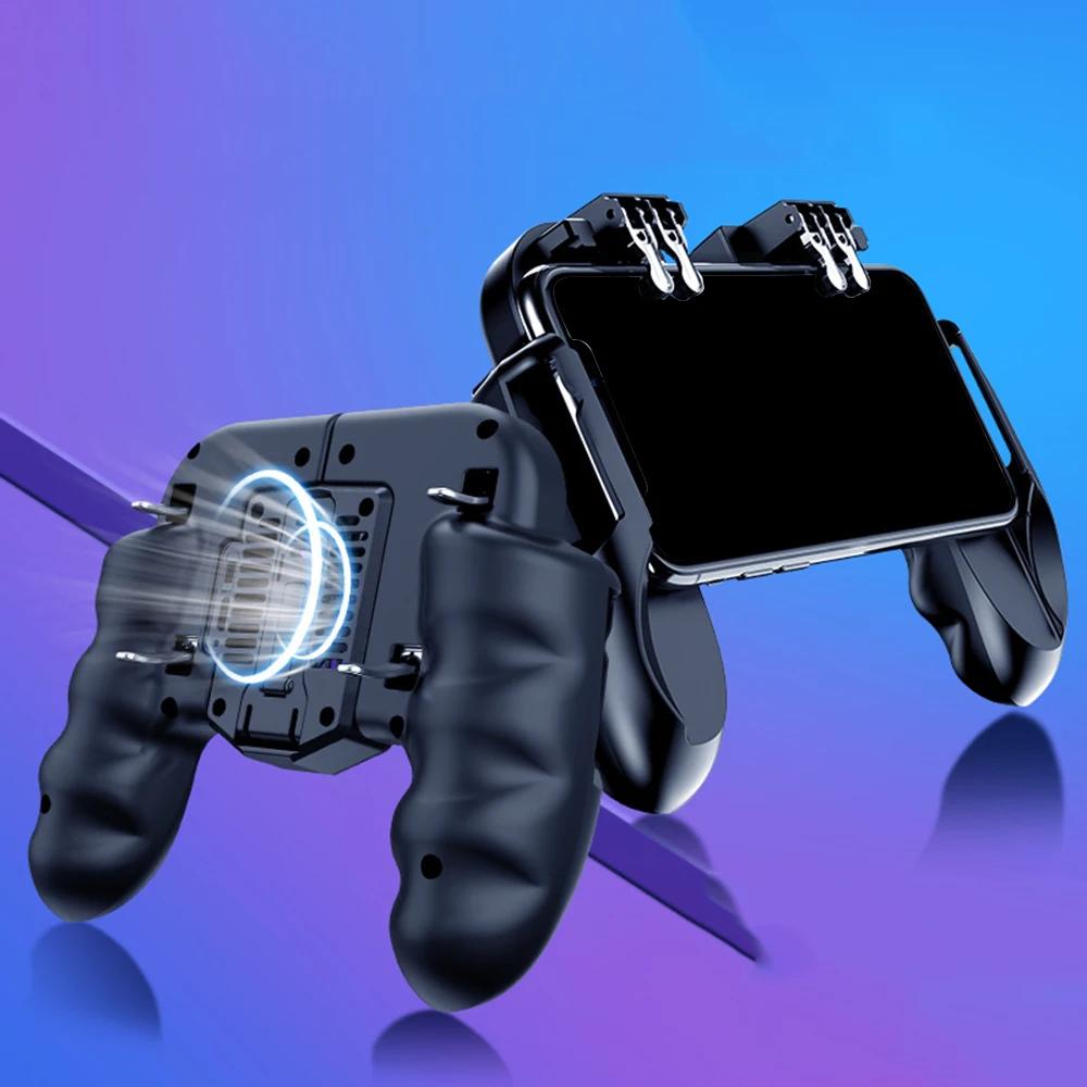 Мобильный контроллер PUBG геймпад с охлаждающим вентилятором для iOS Android для samsung Galaxy L2 R2 управление джойстик кулер