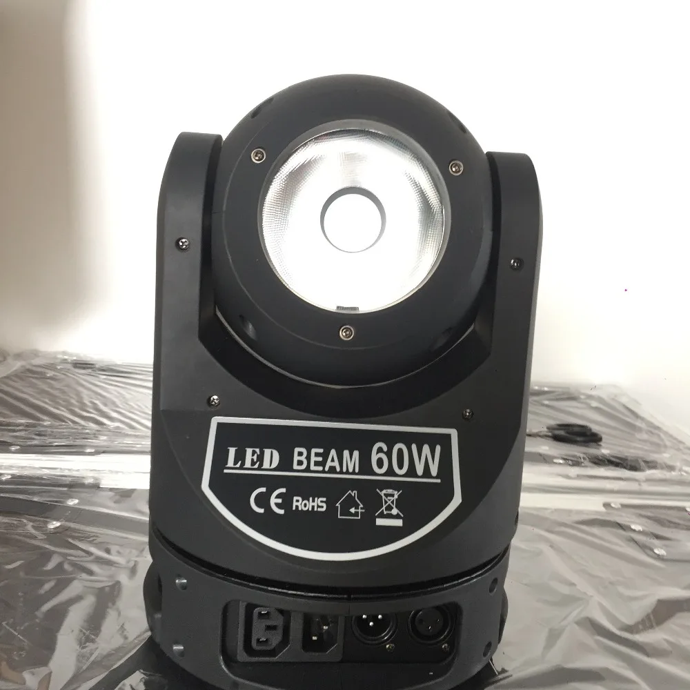 Luz para Ktv 2 Pçs e lote Mais Novo dj Iluminação Cob Levou Dmx Feixe Moving Head Spot 60 w Disco Stage Wash Bar Festa Nightculb