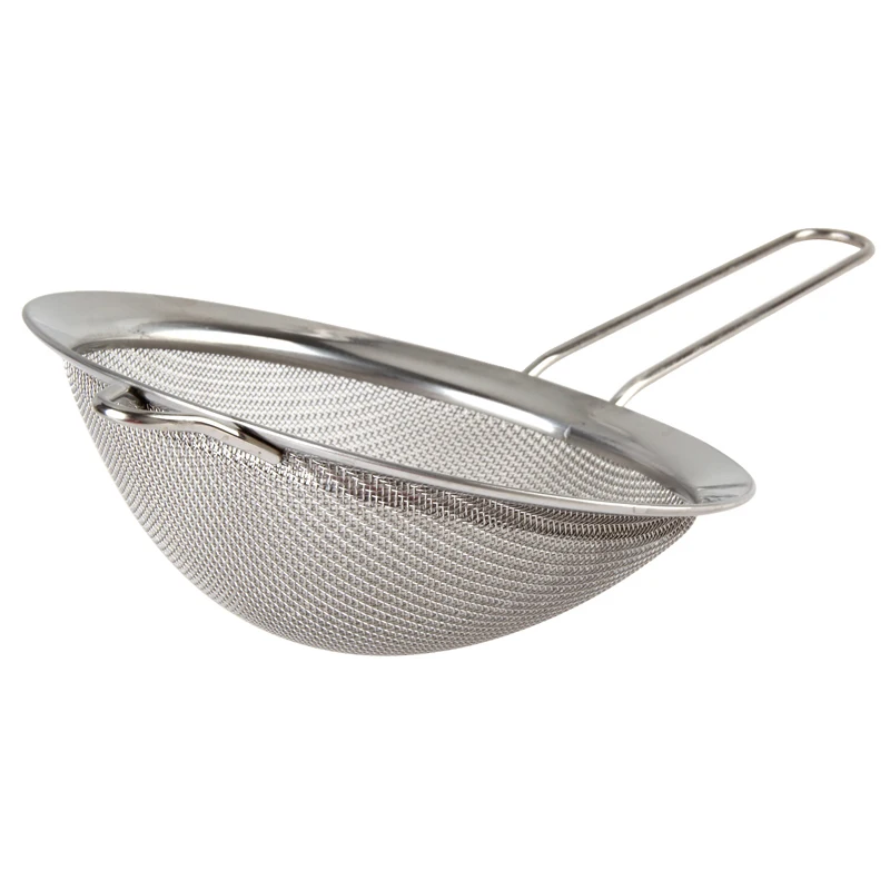 14CM Baking tools Mesh Wire Flour handheld Small stainless steel screen mesh strainer flour