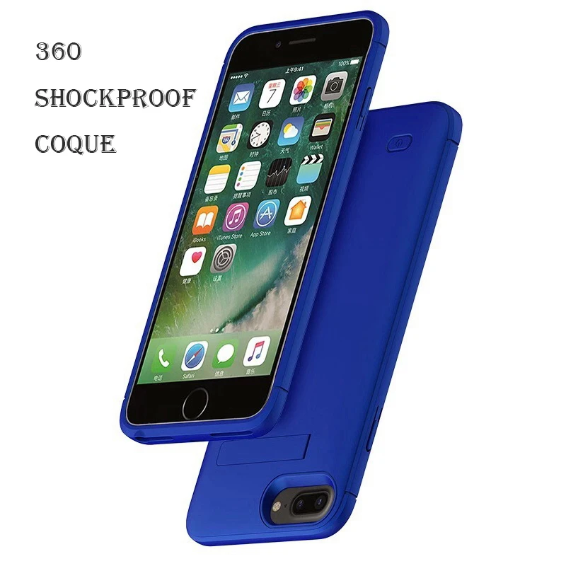 6200 мАч зарядное устройство чехол для iPhone 7 8 Plus power Bank резервного копирования