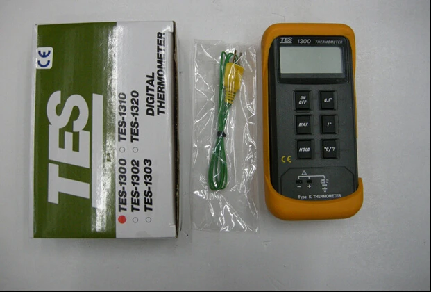 Fast arrival  TES-1300 Single Input digital thermometer  k-type probe -50 to 1300Celsius; -50 to 1999Fahrenhite