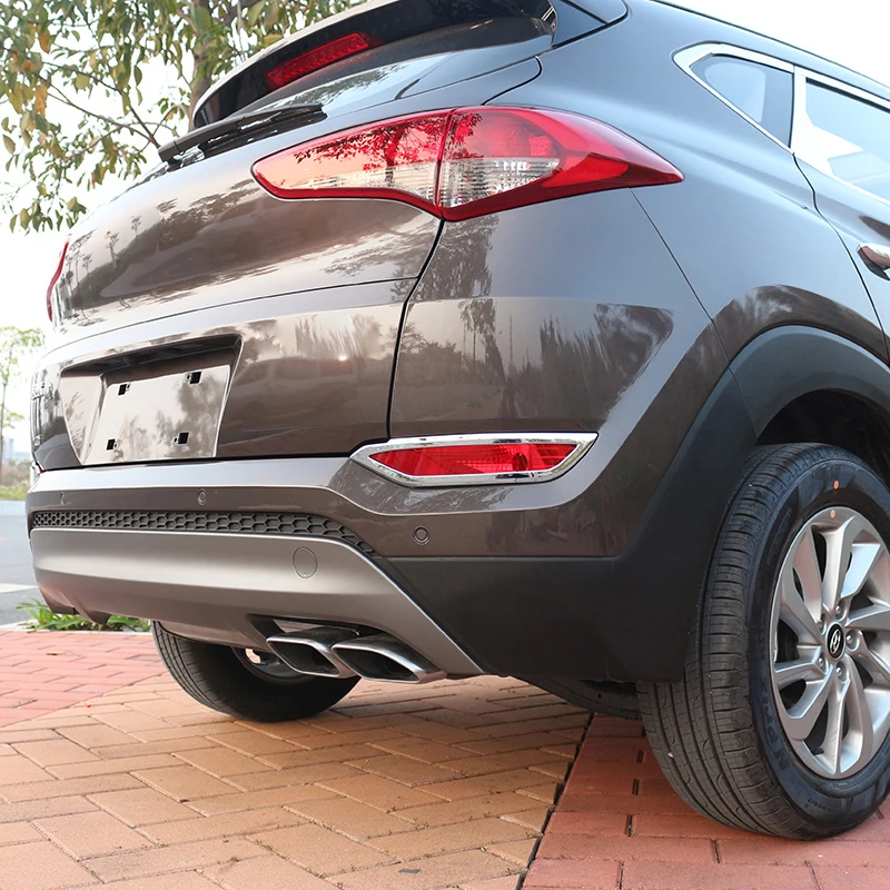 Для Hyundai Tucson TL 2016 2017 2018 хромированный отражатель заднего бампера противотуманный