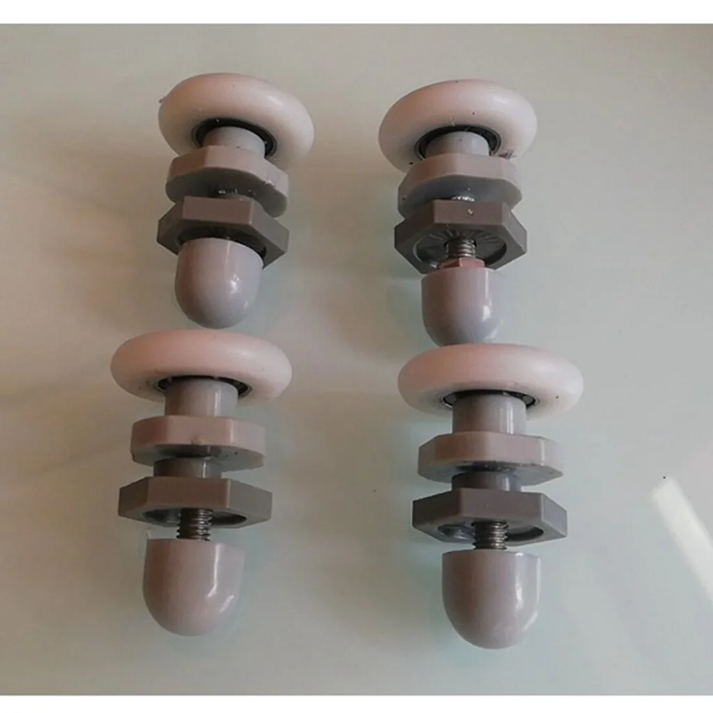 4pcs Bath Shower Door Roller Wheel RunnerS Dia. 27mm DIY for Smooth Sliding
