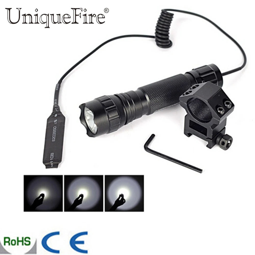 UniqueFire UF 501B Hunting XML Remote Control T6 LED Flashlight Torch