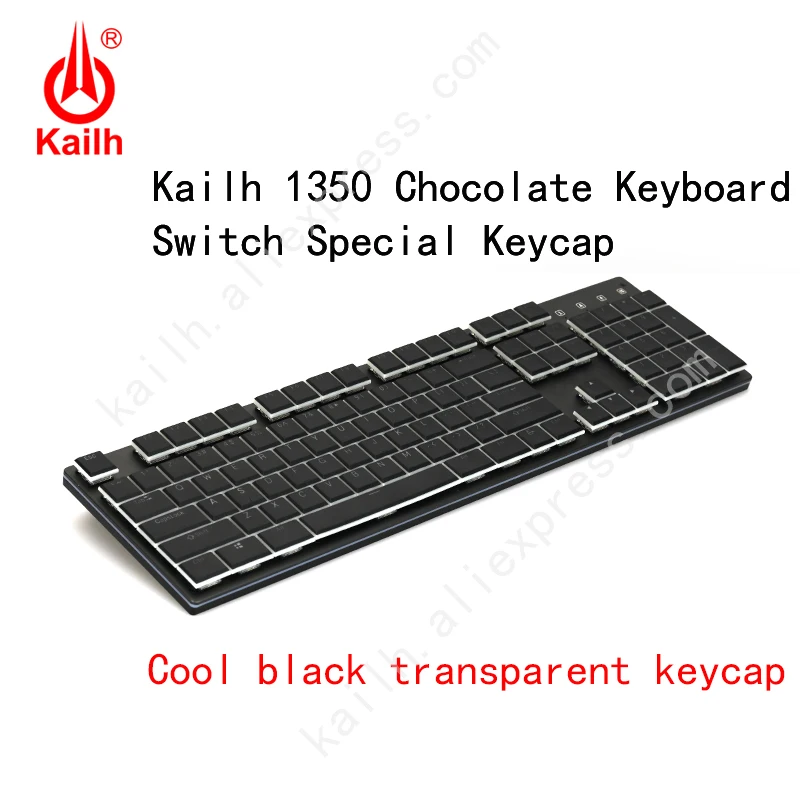  Kailh 104 Low Profile Keycaps 1350 Chocolate Gaming Keyboard Mechanical switch ABS Keycaps RGB Back
