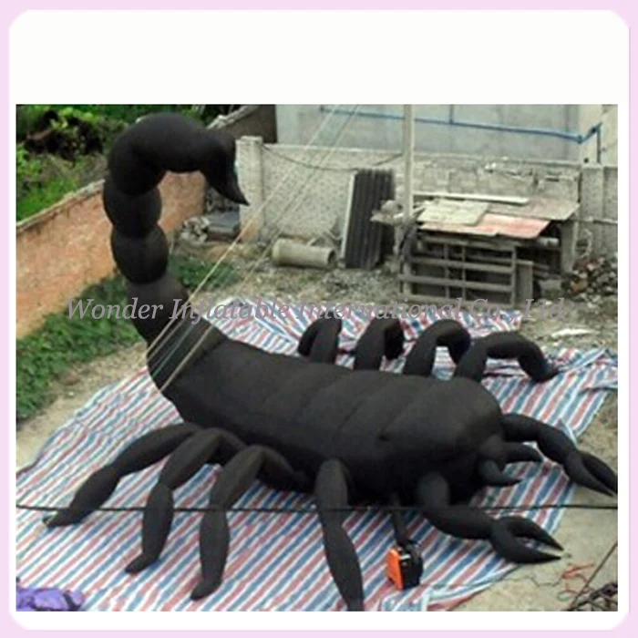 

Horrible crawl black giant inflatable scorpion for halloween decoration sale