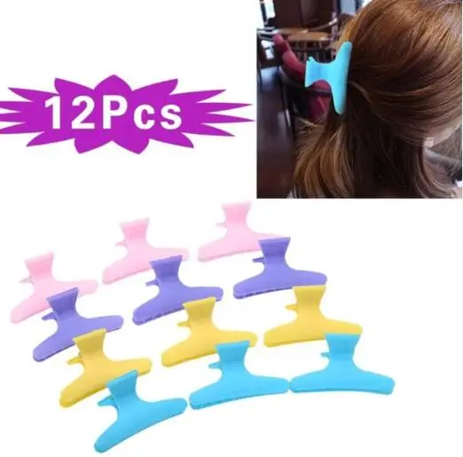 12pcs Set Plastic Butterfly Clip Decoration Hair Styling Tools Hair Holder Clip Hairpins Fix Hair Clips For Women Barber Tools Buy At The Price Of 1 55 In Aliexpress Com Imall Com