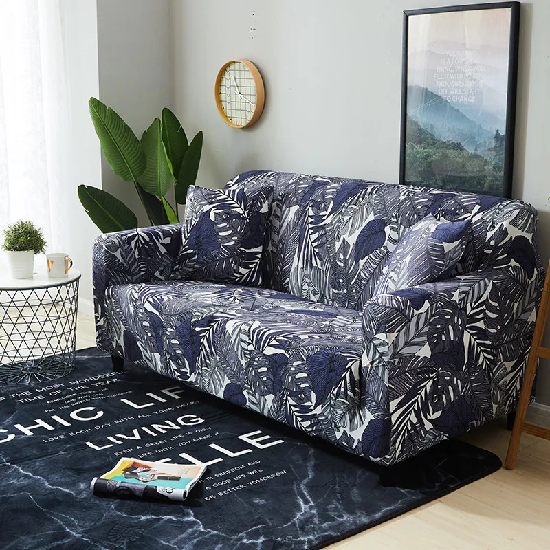 Flower Geometric Printing Stretch Elastic Sofa Covers For Living Room