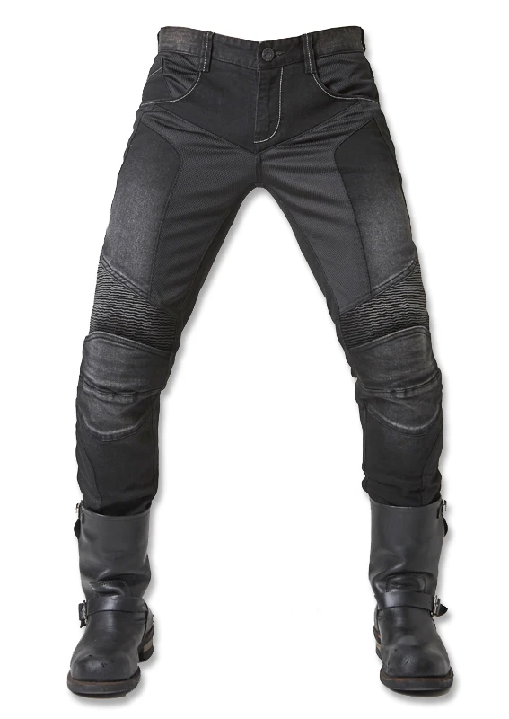 

Free shipping 2016 UglyBROS UBS01 JUKE mesh summer jeans motorcycle jeans fashion jeans black MOTO GP