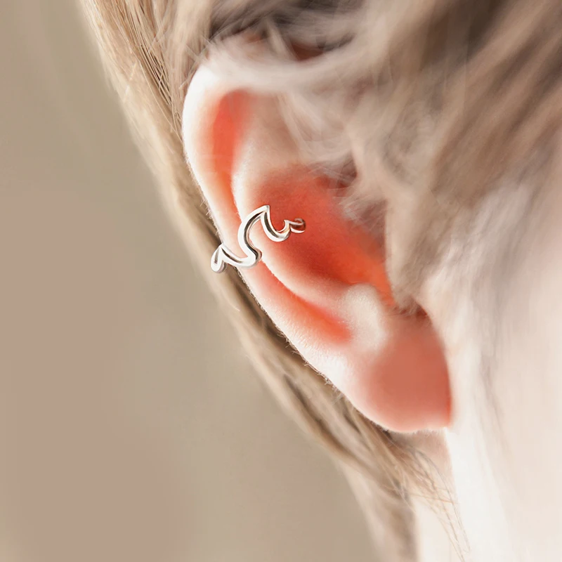 Серьги клипсы для влюбленных из серебра 925 пробы|clip earrings|earrings no piercingearings for pierced ears |