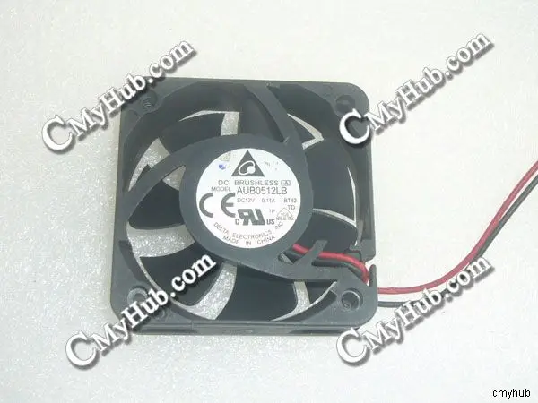 Подлинный для DELTA ELECTRONICS AUB0512LB BT42 DC12V 0.11A 2pin 2 провода 50x50x15 мм охлаждающий