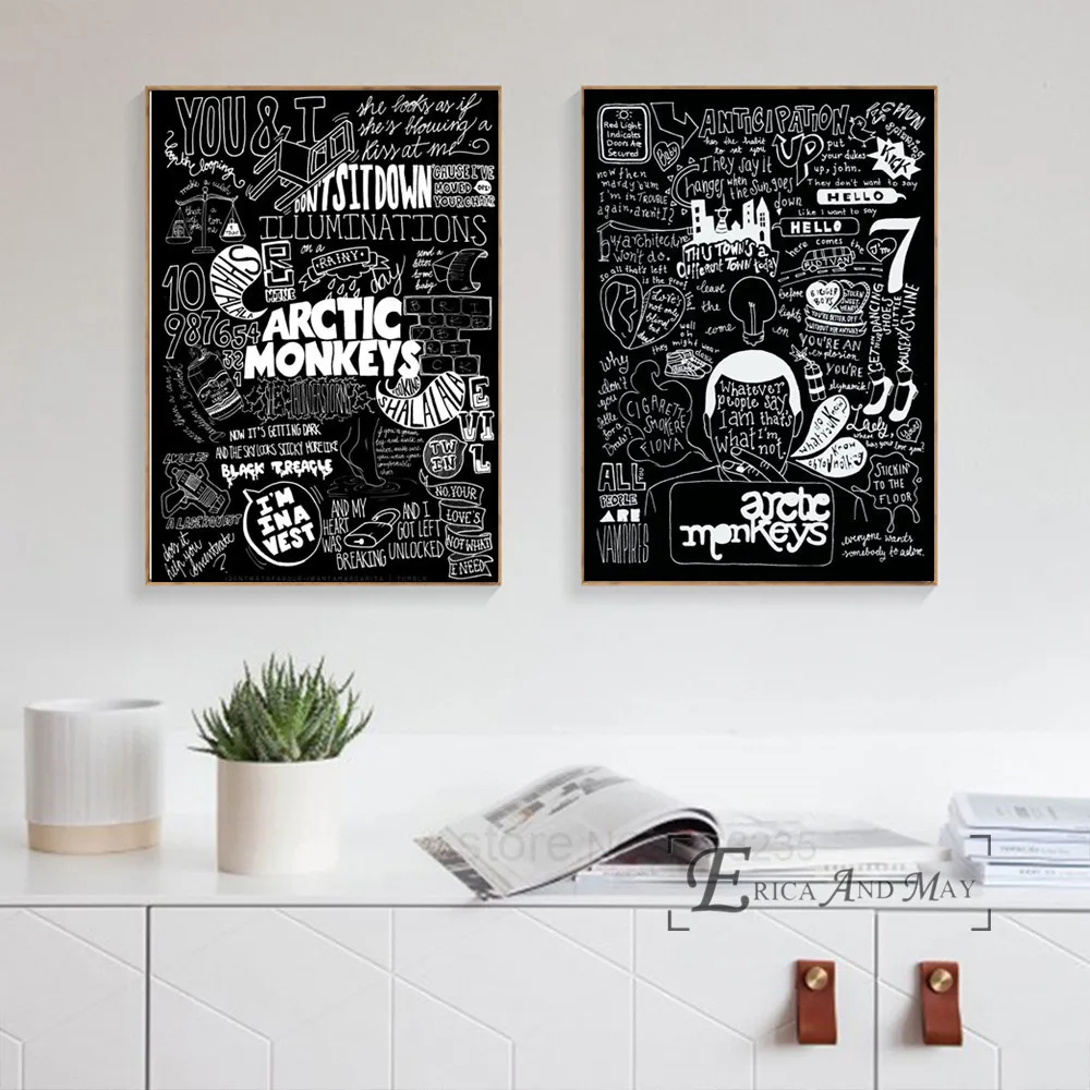 arctic monkeys music band quote canvas prints modern