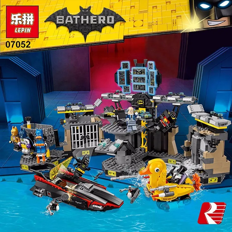 

2017 Lepin 07052 New 1047Pcs Genuine Batman Movie Series 70909 Batcave Break-in Building Blocks Bricks Educational Toys