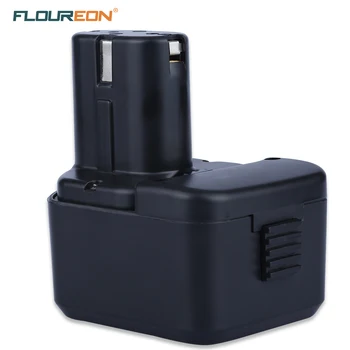 

FLOUREON Battery for HITACHI 320386 320387 320388 EB1214L 12V 3000mAh Ni-MH Rechargeable Battery for HITACHI EB1233X EB1230HL