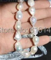 

FF+++AA0000165 NEW AAA+ SOUTH SEA WHITE BAROQUE PEARL NECKLACE