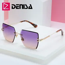 Gafas de sol con montura cuadrada DENISA para mujer, gafas rojas de verano 2019, gafas de sol de marca de lujo a la moda para hombres UV400 zonnebril G18600