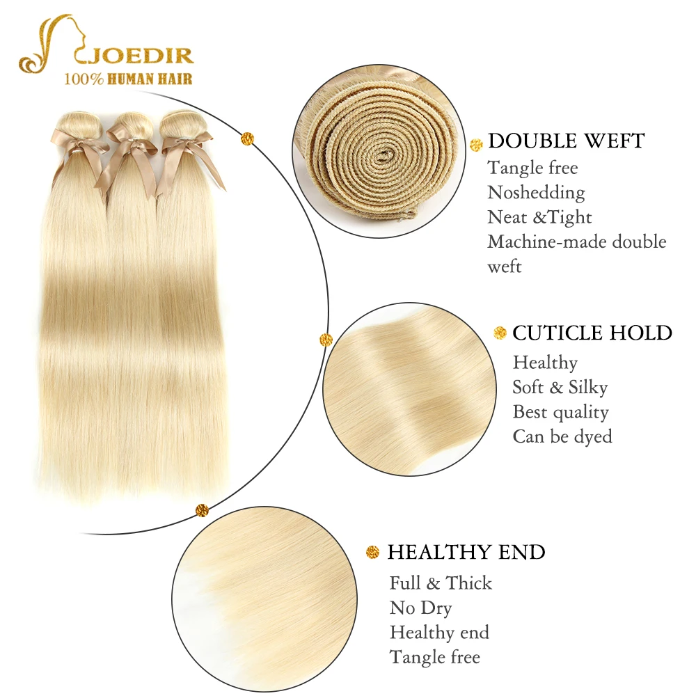 Joedir Hair 613 bundles with closure Brazilian Straight Hair Bundles With Closure Human Hair Weave 3 4 Bundles With Closure Joedir Hair 613 bundles with closure Brazilian Straight Hair Bundles With Closure Human Hair Weave 3 4 Bundles With Closure
