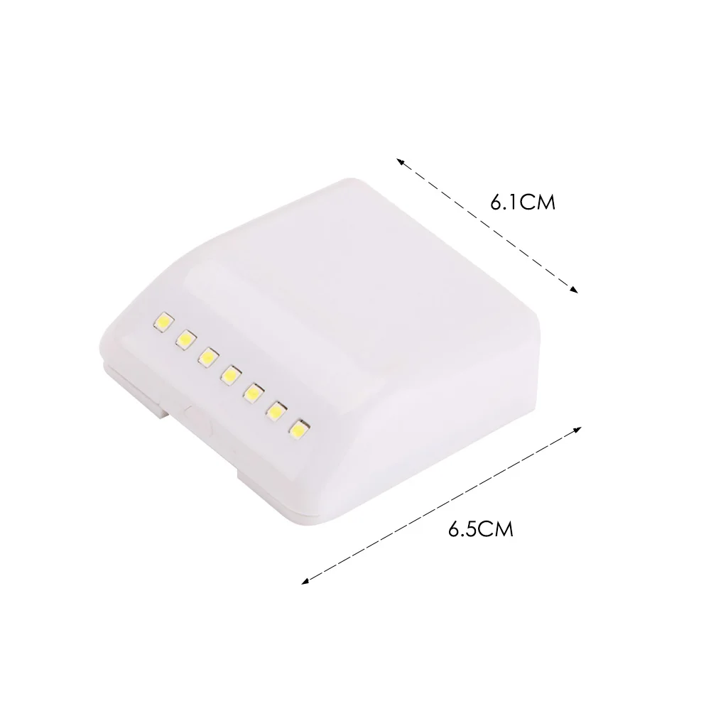 Шкаф шарнирный светильник 7 светодиодный датчик Ночной светильник на батарейках универсальная мебельная фурнитура для кухонный шкаф буфет шкаф