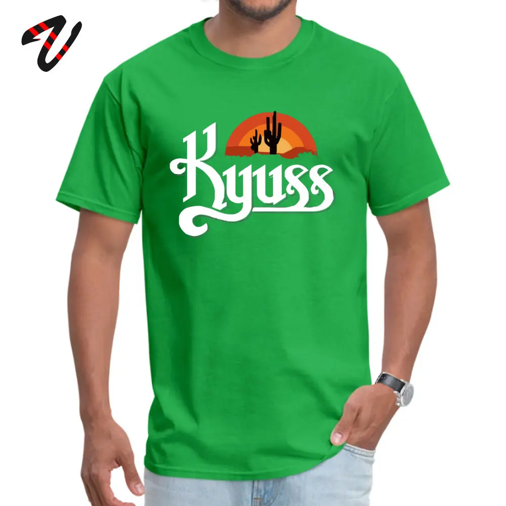 Designer Kyuss Band Design Top T-shirts O-Neck Cotton Fabric Men Tees Short Sleeve Labor Day Design Tee-Shirt Drop Shipping Kyuss Band14611 green