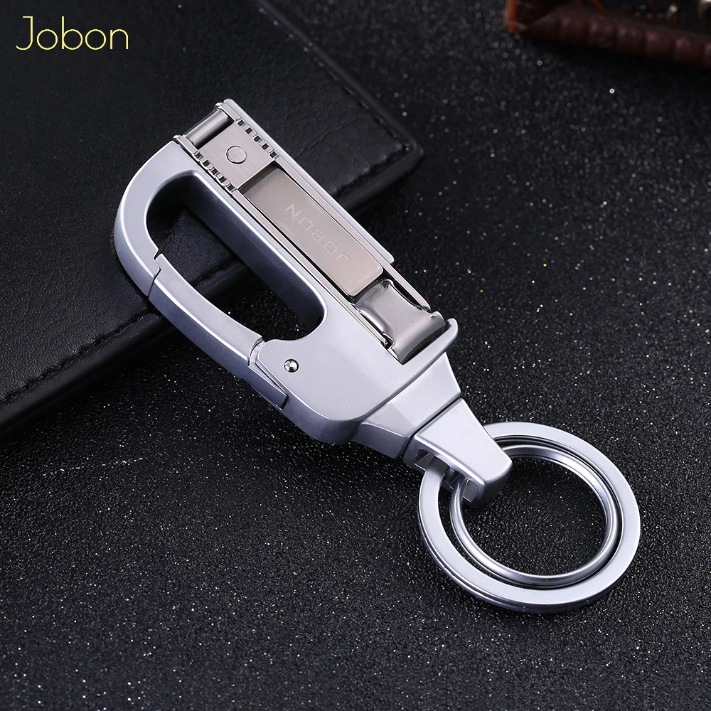 Jobon Men Key Chain Knife Multifunction Folding Clipper Car KeyChains