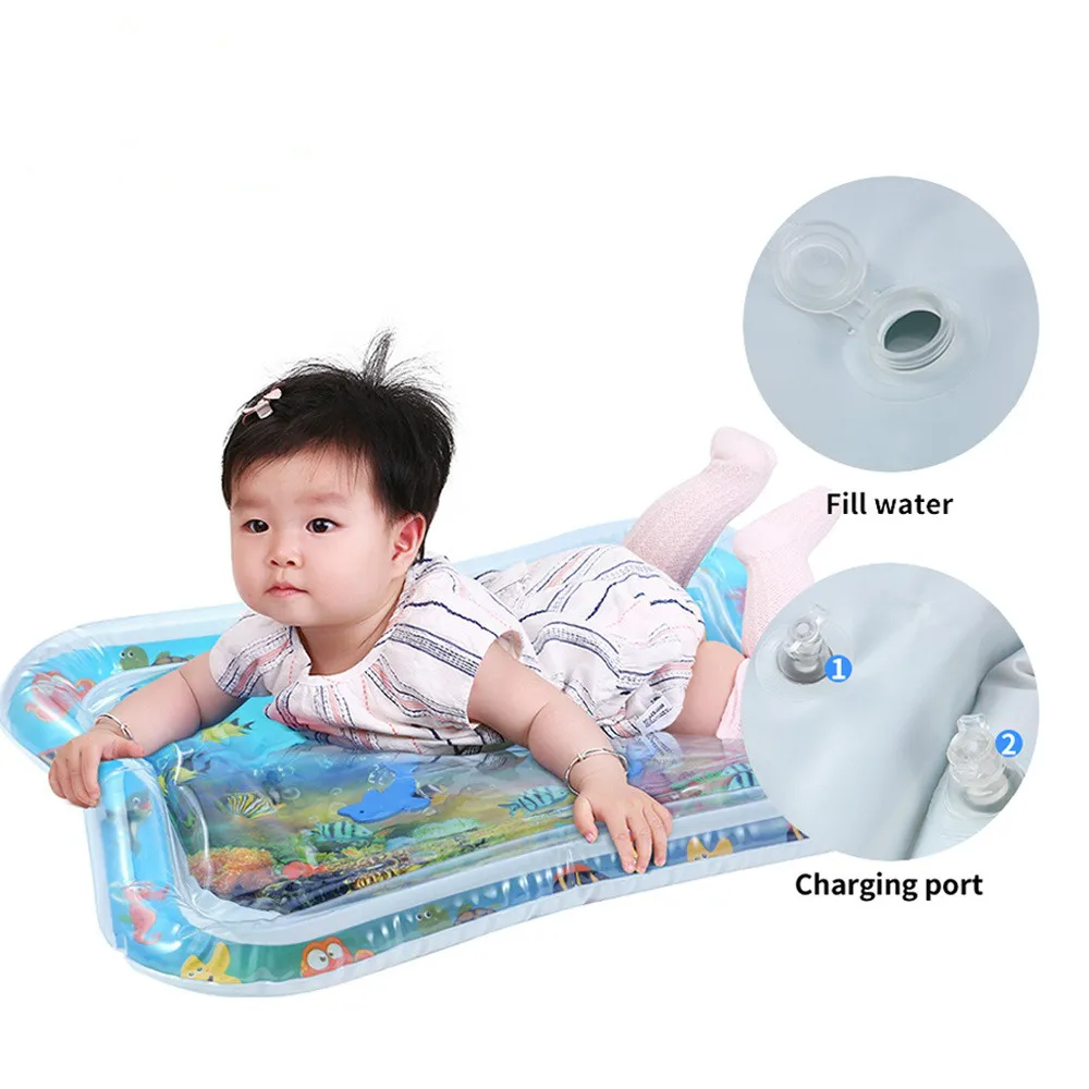 

Baby Kids Water Play Mat Toys Inflatable thicken PVC infant Tummy Time Playmat Toddler Activity Play Center water mat for babies