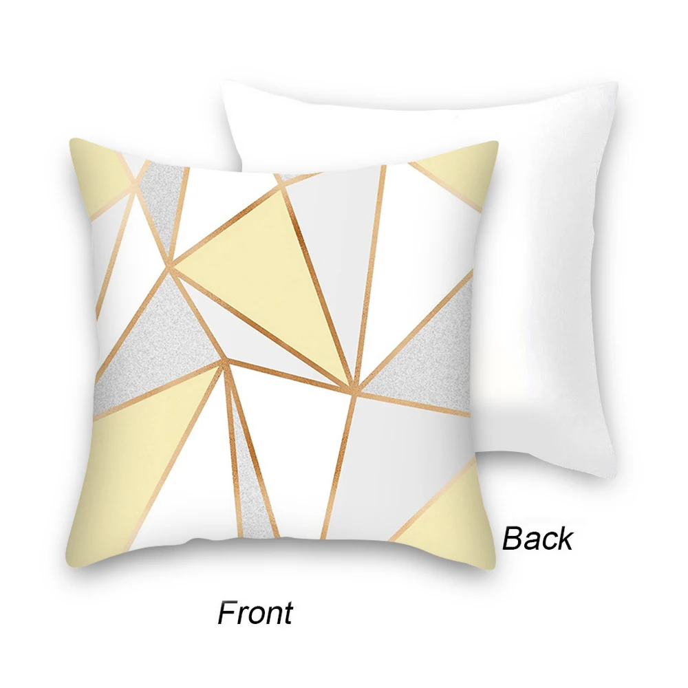 Urijk 1/2/4 шт., жёлтая, с геометрическим узором, в полоску наволочка геометрический принт диванная подушка крышка наволочка на подушку, спальня офисные размером 45*45 см