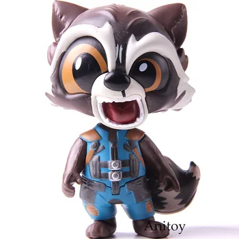 

Guardians of the Galaxy Action Figures Rocket Raccoon Hot Toys Cosbaby Bobble Head Car Decoration Dolls Collectible Model Toy