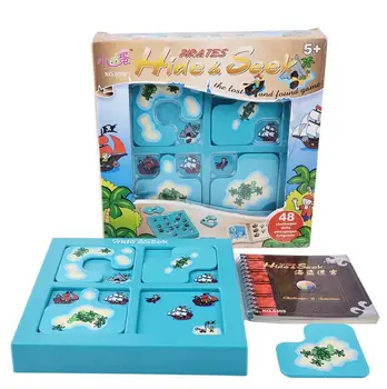 

Candice guo plastic toy birthday christmas gift prenset hide seek pirates intellect funny puzzle play lost and found game set