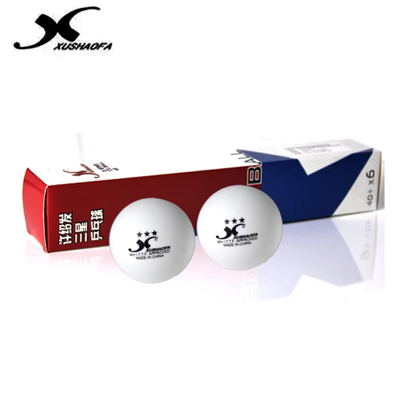 

XuShaoFa 40+ Poly 3-Star Table Tennis Balls XSF Seamless New Material White Ping Pong Balls ITTF Approved