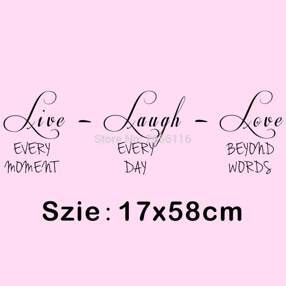 Aliexpress Buy Life Quotes Art Lettering Stickers Live Every Aliexpress Buy Life Quotes Art Lettering Stickers Live Every Moment Laugh Love Vinyl Wall Decals for Home Decor from Reliable vinyl wall decals