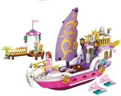 Новинка 2018 года город обувь для девочек принцесса удовольствие лодка строительные Конструкторы наборы ухода за кожей Кирпичи Модель Дети