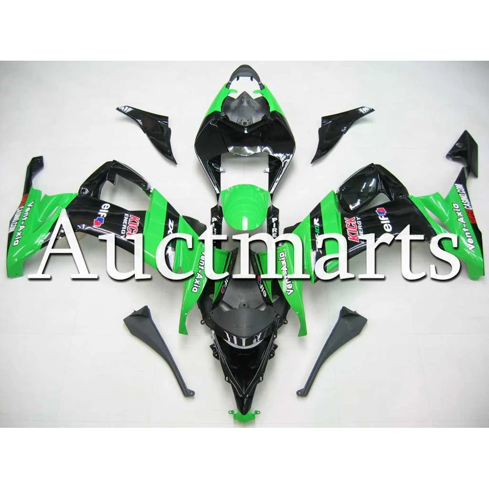 Зеленый Черный ABS Пластик Инъекции индивидуальные 08 09 10 ZX10R Мотоцикл Обтекатели