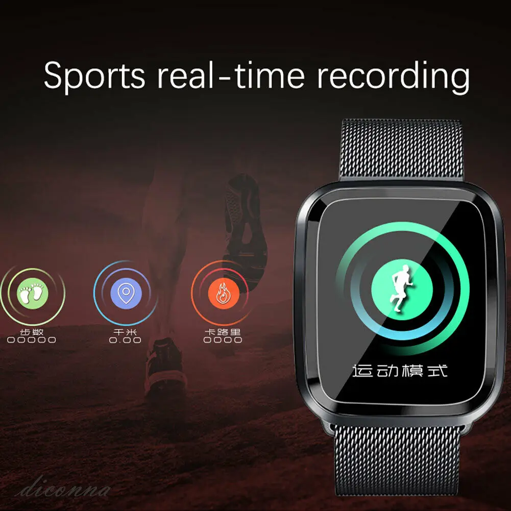 

L18 Smart Wristband Heart Rate Monitor Blood Pressure Sleep Tracker Message Push Call Reminder Watch