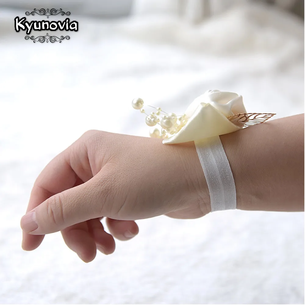 Свадебный корсаж Kyunovia для выпускного вечера Женский корсажный браслет ручной