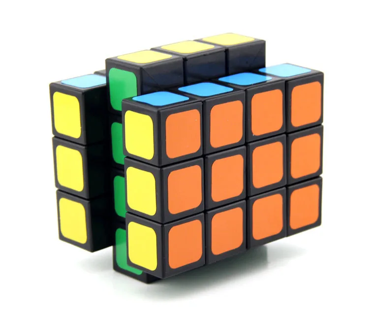 Witeden Cubo Mágico Cuboid 1c 334 Simétrico Velocidade Profissional Neo Quebra-cabeça Brinquedos Antistress Transparentes 3x3x4 8 Cubos mágicos