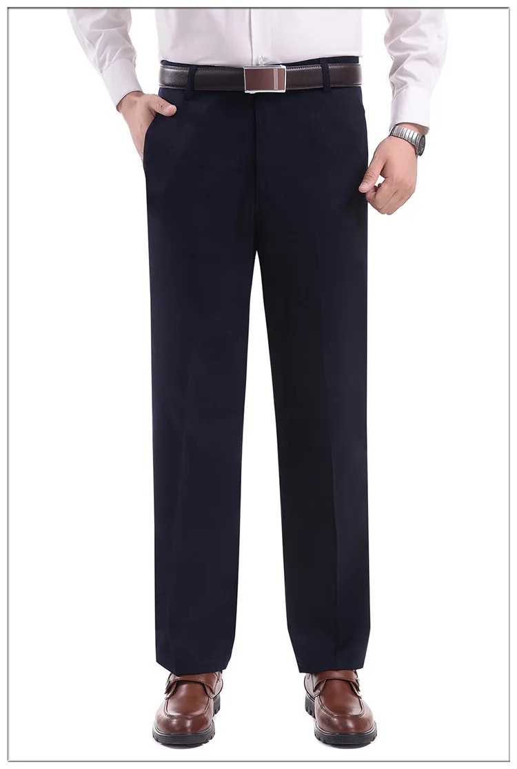 Тан для мужчин джентльмен не глажка толстые MOOWNUC Slim Fit Бизнес повседневные штаны утепленная одежда Зимние Модные мотобрюки