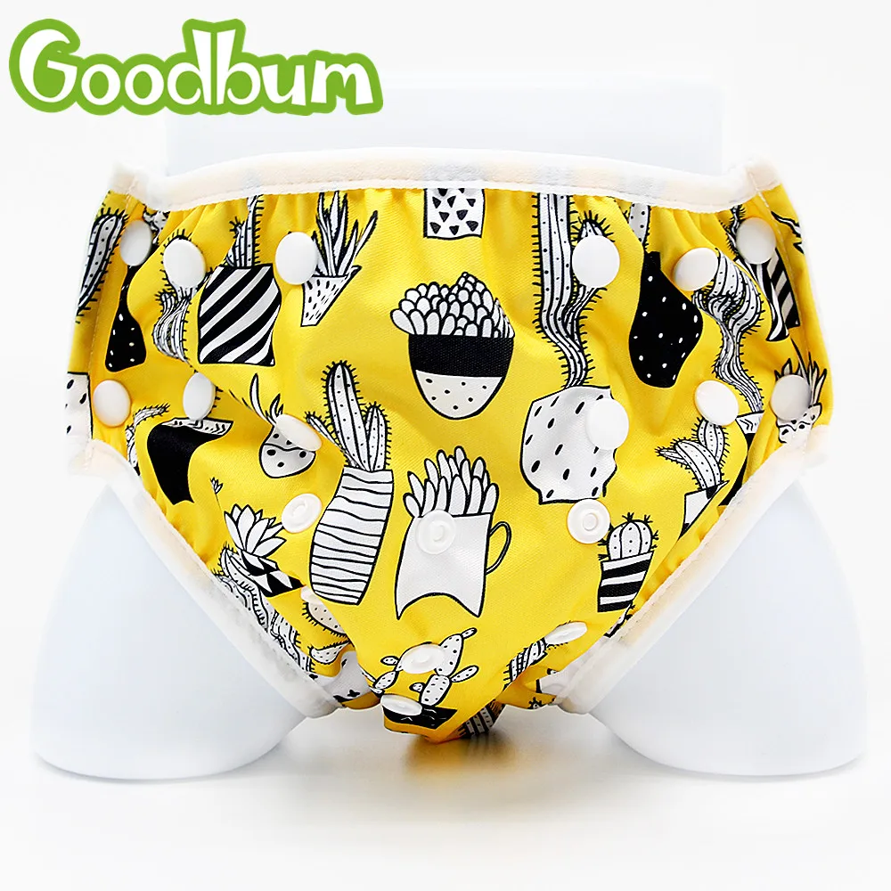 

Goodbum Unisex One Size Waterproof Adjustable Swim Diaper Pool Pant Boy Girl Baby Reusable Washable Pool Cover Colorful