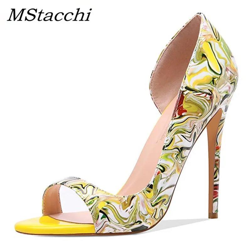 

MStacchi 2019 New Fashion Summer Women Sandals Shoes Sexy Thin High Heels Peep Toe Shoes Woman Dress Party Gladiator Sandals