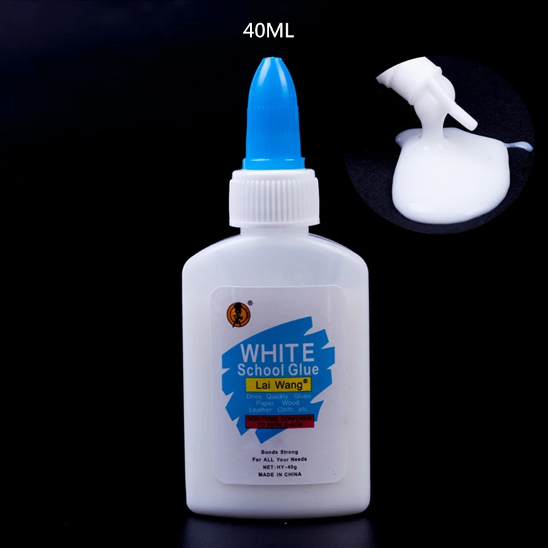40ML Washable Liquid White Glue DIY Touch Paper Crafts School Office