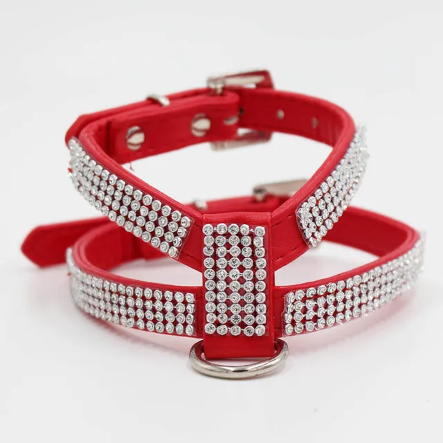 rhinestone dog harness
