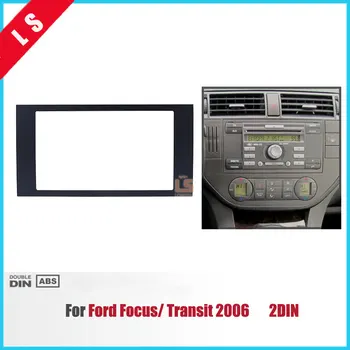 

2 DIN Audio Frame Car Refitting DVD Panel Dash Kit Fascia for 2004-2008 Ford Focus Transit Double DIN Radio Frame Fascia,2DIN
