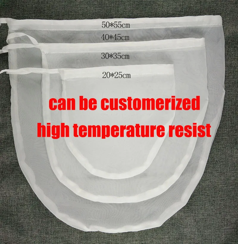 

Home Brew A Type Filter Bag 2pc/lot Hot Sale Lager Ale Brewing Reusable Wort Filter Bag For Malt Boiling Free Shiping