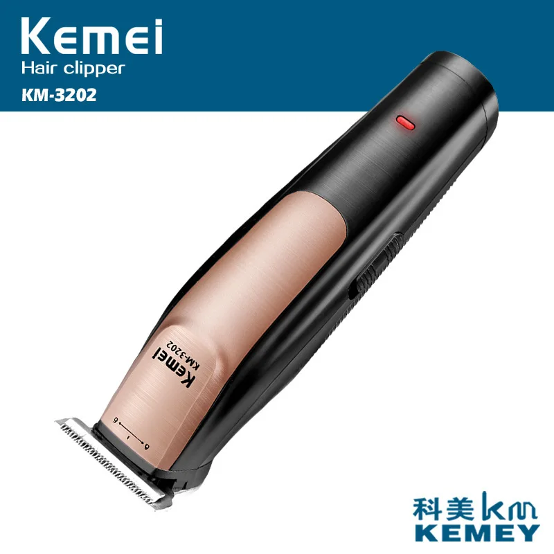 Kemei 2 в 1 перезаряжаемый портативный триммер для волос Бритва для стрижки волос с точностью волос беспроводной триммер Регулируемая машинка для стрижки волос