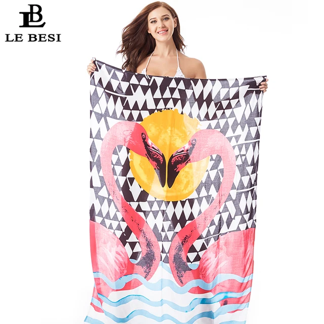 Cheap LEBESI 2018 New Arrival Women's Bikini Beach Cover-Ups Plus Size Swimwear Pink Flamingos Cover Up Cheap LEBESI 2018 New Arrival Women's Bikini Beach Cover-Ups Plus Size Swimwear Pink Flamingos Cover Up