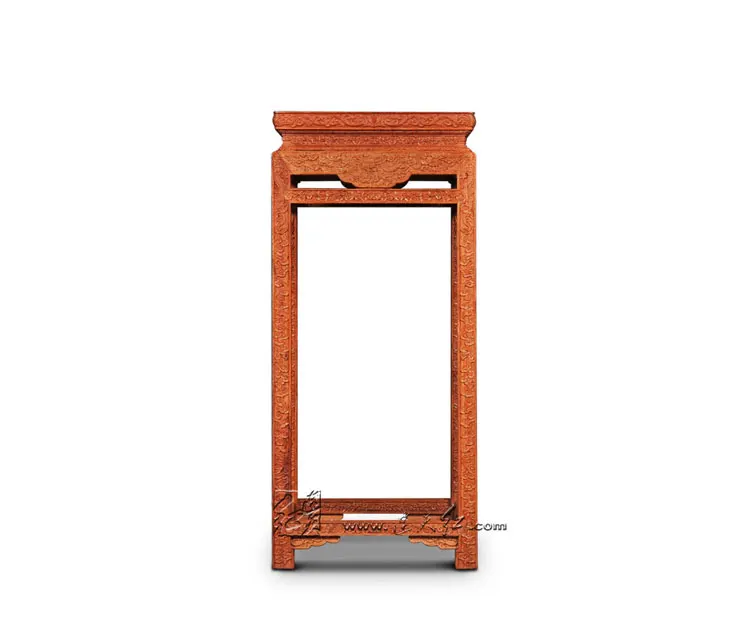 Rosewood High Square Console Table Solid Wood Flower Incense Burner Stand Home Living Room Side End Table Annatto Small Desk New