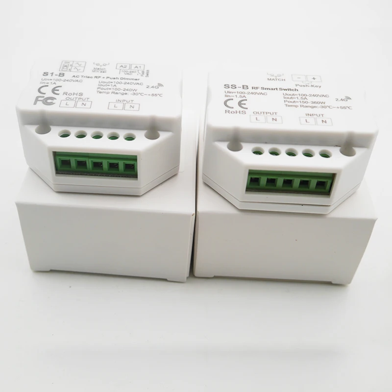 SS-B RF Smart Switch output 100-240VAC 1.5A 150W~ 360W RF smart switch с релейным выходом led контроллер AC110V 220V
