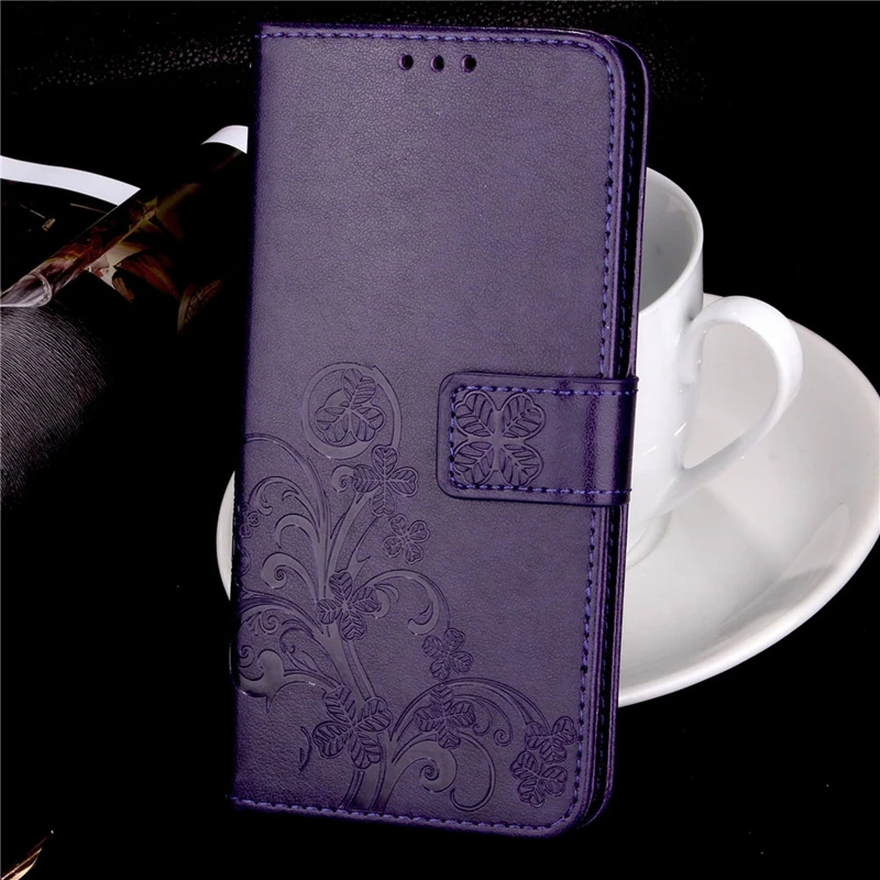 Huawei Honor 8 S 8 S 5," KSE LX9 KSA-LX9 чехол s подставка флип чехол для huawei Honor 8 S KSE-LX9 5,7 Роскошный кожаный чехол-бумажник из ТПУ - Цвет: Clover Purple