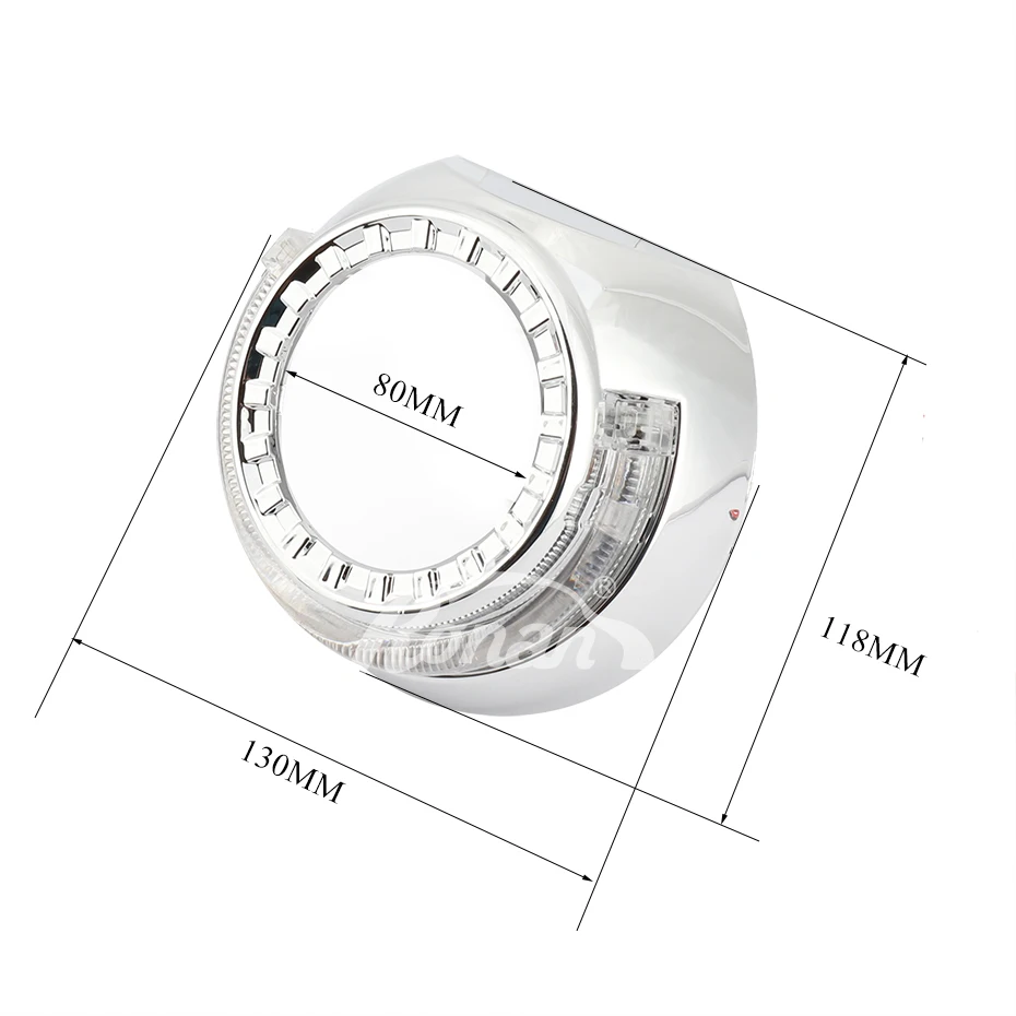 Ronan 3,0 светодиодный оптический ангельские глазки Ирис 2,0 кожух для Koito Q5 Hella линзы проектора bi xenon Автомобильные фары маска автомобильный чехол