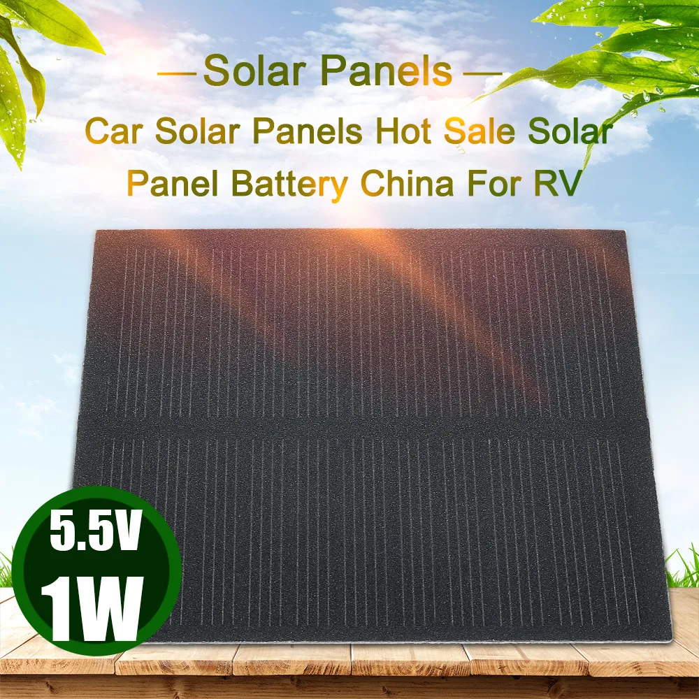 

Car Solar Panels 5.5V 1W Hot Sale Solar Panel Battery China For RV Car Styling