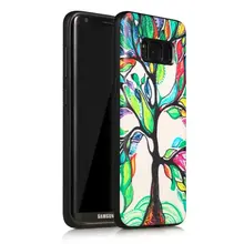 50 шт./лот Новые 3 в 1 цветочный Рисунок PC+ TPU Защитный чехол для Samsung Galaxy S8 g950/S8 плюс G955